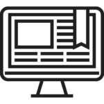 Desktop Icon mit einem Lesezeichen
