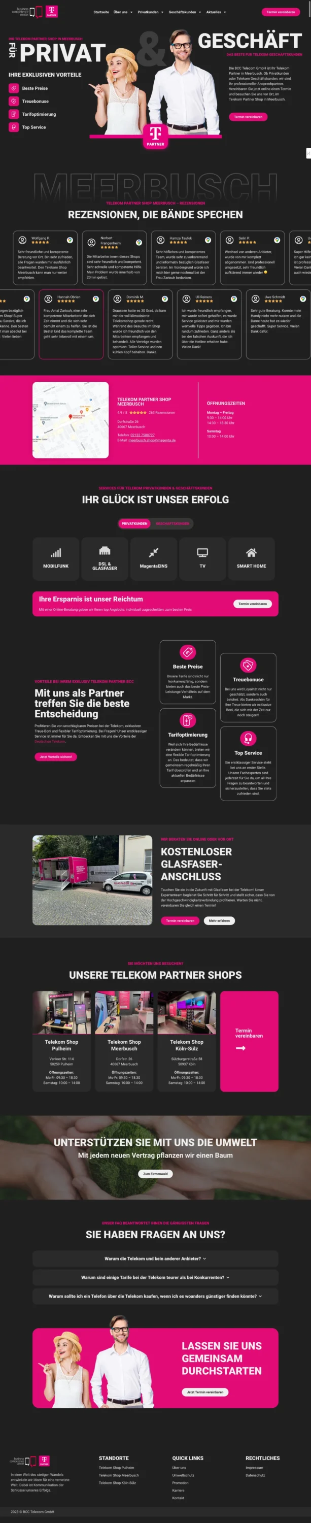 Telekom Partner Shop Meerbusch Webseite