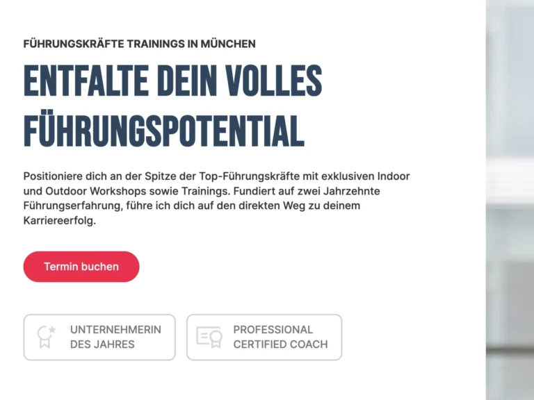 Führungskräftetrainings in München für Karriereerfolg